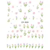 Pegatinas 3D con Relieve de Tulipán para Uñas Flores Decorativas Estéreo Ins Simples Patrón Pequeño de Primavera En Stock