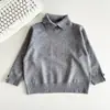 Vale do Vento 2026 Outono Novo Estilo Coreano Fashionable Suéter de Tricô com Gola Redonda para Crianças Camisa Polo Tendência para Meninos