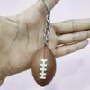 Llavero de simulación de fútbol transfronterizo 3.8cm llavero grande de baloncesto colgante paquete regalo de alrededor de la Copa del Mundo de fútbol