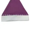 Chapéu de Natal de flanela feito de fábrica, chapéu de Natal de veludo unilateral de pelúcia curta, meias de Natal, chapéu decorativo de festival