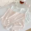 Caitian 15290 Panties de Verano Finas Antibacterianas Sin Costuras Sexy para Mujer Triángulo Modal de Deseo Puro para Niñas