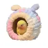 Nido de Peluche para Pájaros Loro, Nido Cálido de Invierno para Pájaros Pequeños, Nido Cálido de Yema para Periquitos Calopsitas, Nido Colgante Engrosado, Hamaca para Pájaros