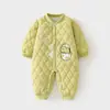 Mameluco Acolchado de Algodón para Bebé 120g Algodón Engrosado Acolchado Mono de Otoño e Invierno Ropa de Abrigo para Niños Traje Acolchado para Gatear