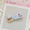 Nuevo Lindo Dibujo Animado Cachorro Helado Acrílico Pasador Ins Dulce Corazón Girly Flequillo Clip Lateral Tocado