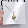 Colar de Borboleta para Mulheres, Aço Titânio, Não Desbota, Versátil, Corrente de Clavícula em Formato de Coração, Acessório de Corrente para Pescoço Simples e Fashion, Luxo Leve