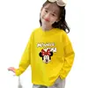 Camiseta de Manga Larga para Niños, Ropa Nueva de Primavera, Camiseta Básica Blanca para Niñas, Algodón Puro, Prenda Interior Holgada para Niños Medianos y Grandes, Top de Cuello Redondo