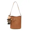 Bolsa Casual de Superfície Macia Grande Capacidade para Mulheres 2025 Nova Outono Versátil Bolsa Transversal Elegante para o Dia a Dia Bolsa de Ombro Estilo Balde