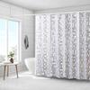 Cortina de Baño Impermeable Gruesa de Eva Ecológica Transparente Cubo de Agua 3D Material de Cortina de Ducha Hebilla de Acero Inoxidable