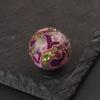 Cuentas grandes de laca cuentas individuales cuentas sueltas hechas a mano piel de rinoceronte incrustada con espiral nácar artesanía de laca artículos de laca pulsera de cuentas de Buda joyería de juego de texto