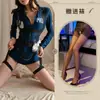 Lencería Sexy de Fantasía Uniforme de Policewoman Sexy para Discoteca Traje Seductor de Azafata Atuendo de Secretaria Hermana Real Policía Q