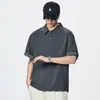 Camiseta Versátil de Design Sofisticado para Homens 2026 Nova Primavera Solta Tendência Estilo Casual Manga Curta Top Atacado