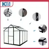 Invernadero de Aluminio 6*8 de Acceso Amplio para Flores, Invernadero de Jardín con Estructura de Aleación de Aluminio y Panel de PC, Invernadero para Suculentas y Flores de Uso Doméstico