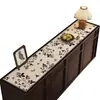 Tapete para mesa de aparador estilo vintage, impermeable y a prueba de aceite, tapete protector para encimera de mueble de TV, sensación de lujo ligero y alta gama, tapete anti-suciedad para zapatero