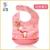 Bolsa para Comida de Bebé Impermeable Babero Infantil Babero de Bebé Bolsita Antiderrames de Silicona Imitación Babero Dividido OEM