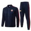 2627 Chaqueta de Uniforme de Partido del Club Longla Uniforme de Fútbol Traje de Manga Larga para Adultos Uniforme de Partido del Club Longla