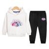 Conjunto de Sudadera y Pantalón de Chándal para Niños de Dos Piezas Ropa de Otoño 2024 Primavera y Otoño Nueva Ropa para Niños Traje con Sudadera con Capucha para Niñas Venta al por Mayor