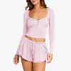 Novos Tops de Manga Longa para Yoga com Design de Botão Outono e Inverno Transfronteiriços para Usar por Cima Roupas de Yoga de Secagem Rápida Tops Esportivos para Pilates