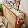 Nuevo Camino de Mesa del Día de la Independencia Transfronterizo, Gnomo con Bandera Nacional Decoración Floral para Mesa de Cocina, Venta Directa del Fabricante, Camino de Mesa de Lino