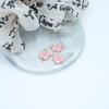 Colgante de aleación de aceite con forma de flor de cinco pétalos, hecho a mano, para pendientes, pulseras y collares, con forma de trébol de cuatro hojas y mariposa, pequeño colgante.