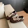 Zapatos de Entrenamiento Alemanes Marrones Retro para Mujer 2026 Nueva Primavera Cómodos de Moda Versátiles Deportivos Casuales Zapatos Forrest Gump Zapatos de Mujer