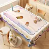 Mantel Infantil de Dibujos Animados Impermeable y a Prueba de Aceite, No Lavable, Nuevo Modelo 2026, Ambiente de Alta Gama, Mantel Rectangular para Mesa de Café