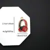DIY estilo hip-hop auriculares hip-hop zapatos micrófono colgante accesorios de aleación colgante de llavero accesorios para bolso