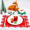 Manteles individuales de fieltro de fuente directa transfronterizos, adecuados para uso doméstico, vajilla de Navidad, estilo nórdico moderno, tacto de alta gama, múltiples colores disponibles