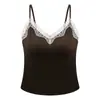 25 Moda Outono e Inverno Camisola Quente Francesa Escovada Feminina com Decote V Renda Top Interno com Bojo