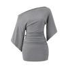 Vestido de trompeta estilo Pura Pasión para Mujer 2025 Nuevo Ajustado de una Sola Manga que Resalta la Figura Ceñido a la Cadera Falda Corta