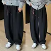 Calça Casual Fashion Pesada Perna Larga Estilo Preguiçoso Versátil Caimento Calça de Moletom Versátil Unissex Mesmo Estilo Novo Outono Solta