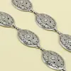 Cadena de Cintura de Cadena Metálica Retro Europea y Americana Decorativa Versátil para Mujer Combinación de Verano Falda Vestido Traje Cinturón Ancho para Damas