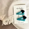 Novo Conjunto de Presilhas Triangulares de Cabelo de Tricô em Formato de Coração para Crianças, Grampo de Cabelo, Presilha Lateral, Presilha para Franja