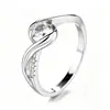 Anillos de Lujo Ligero Europeos y Americanos de Nicho de Alta Gama, Anillos de Diamante Geométrico de Circonita Súper Brillantes, Anillos de Compromiso para Mujer, Joyería Transfronteriza al por Mayor