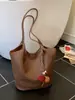 Bolso de Mano Tejido de Gran Capacidad para Viajes Diarios para Mujer 2025 Nuevo Casual Versátil de un Hombro Diagonal Bolso para Clase de Estudiante Universitario