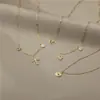 Colar de Cobre Arvaleff Série Olho Olho do Diabo Corrente de Clavícula Ouro 18K Zircônia com Diamantes Atacado Transfronteiriço