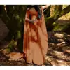 2018wish Nuevo fiesta Manga Larga Cuello Redondo Cinturón Vestido Mujer Halloween Vestido Largo de Mujer