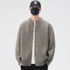 Nuevos suéteres de punto para otoño e invierno para hombres y parejas, estilo old money, chaqueta cárdigan de cuello redondo, simple y moderna, venta al por mayor de fábrica transfronteriza