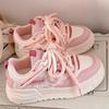 Sapatos Femininos de Primavera e Outono Sapatos Brancos 2025 Novos Sapatos Versáteis Estudantes Sapatos Casuais Esportivos de Solado Grosso Tênis