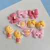 Liquidación caricatura chica bonita lazo varita mágica accesorios de resina pegamento crema diy funda para teléfono accesorios para el cabello agujero