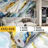 Pegatinas de Azulejo Imitación Estampadas en Oro Autoadhesivas Decoración de Pared de Baño Pegatinas de Pared Impermeables y a Prueba de Humedad Papel Tapiz Panel de Plástico de Aluminio