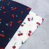 Padrão de Flor de Fruta de Cereja Popeline Pequeno Tecido Estampado Fresco Vestido Camisa Roupa Algodão Tecido Lenço de Cabeça