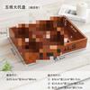 Compartimento Grande Bandeja Rectangular de Madera para Almacenamiento de Escritorio Organizador de Varios Caja Decorativa de Madera Retro Juego de Cinco Piezas