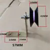 Polea con Soporte, Tornillo de Zinc Color Acero Inoxidable, Polea Textil de Alambre, Rueda Guía para Quita Pelusas, Guía de Alambre