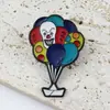 Broche de Payaso de Circo de Dibujos Animados Globo Personalizado Creativo Colorido Barco Globo Sombrero Ropa Insignia de Aleación