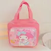 Cachorro de orelhas grandes melody coolomi bolsa de mamãe desenho animado pu à prova d'água padrão dupla face bolsa de mão bolsa de almoço bolsa para mamadeira