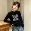 Camiseta Interior de Cuello Redondo para Niñas Estilo Nuevo 2026 Ropa Interior para Niños de Edad Media y Mayores Polar de Doble Cara Ropa de Otoño/Invierno Camiseta Pulóver Moderna