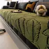Almofada de Sofá de Pelúcia Estilo Vintage, Espessada para o Inverno, Novo Modelo 2025, Almofada de Assento Antiderrapante, Versão de Inverno, Tecido de Cobertura para Sofá de Linha Reta