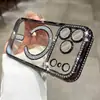 Adecuado para Funda de Teléfono iPhone 18 Pro Max con Acabado de Alta Gama, Película de Lente Magnética con Purpurina y Cubierta Protectora Apple 17