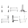 Estante Cuadrado de Acero Inoxidable para Lavabo de Baño Cuadrado Almacenamiento para Dormitorio Baño Estante de Piso para Baño Cocina