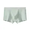 Roupa íntima infantil de seda gelada sem costura para meninos, estilo fino de verão, antibacteriana e respirável, cuecas boxer para meninos